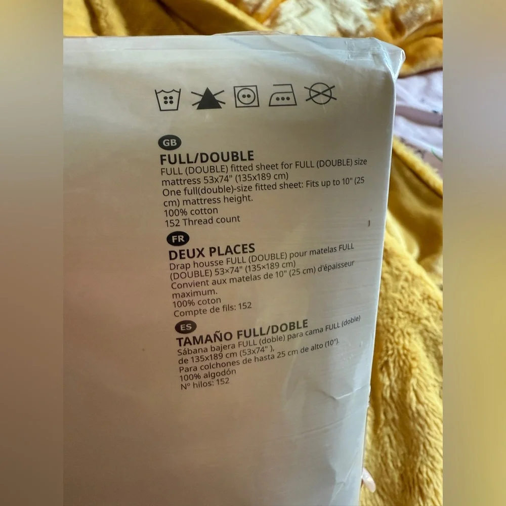 IKEA DVALA Full/Double Pink Sheet